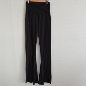 Offline By Aerie Black Women's High Rise Crossover Flare Leggings Size Medium